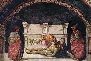 Luca Signorelli Lamentation over the Dead Christ with Sts Parenzo and Faustino oil on canvas